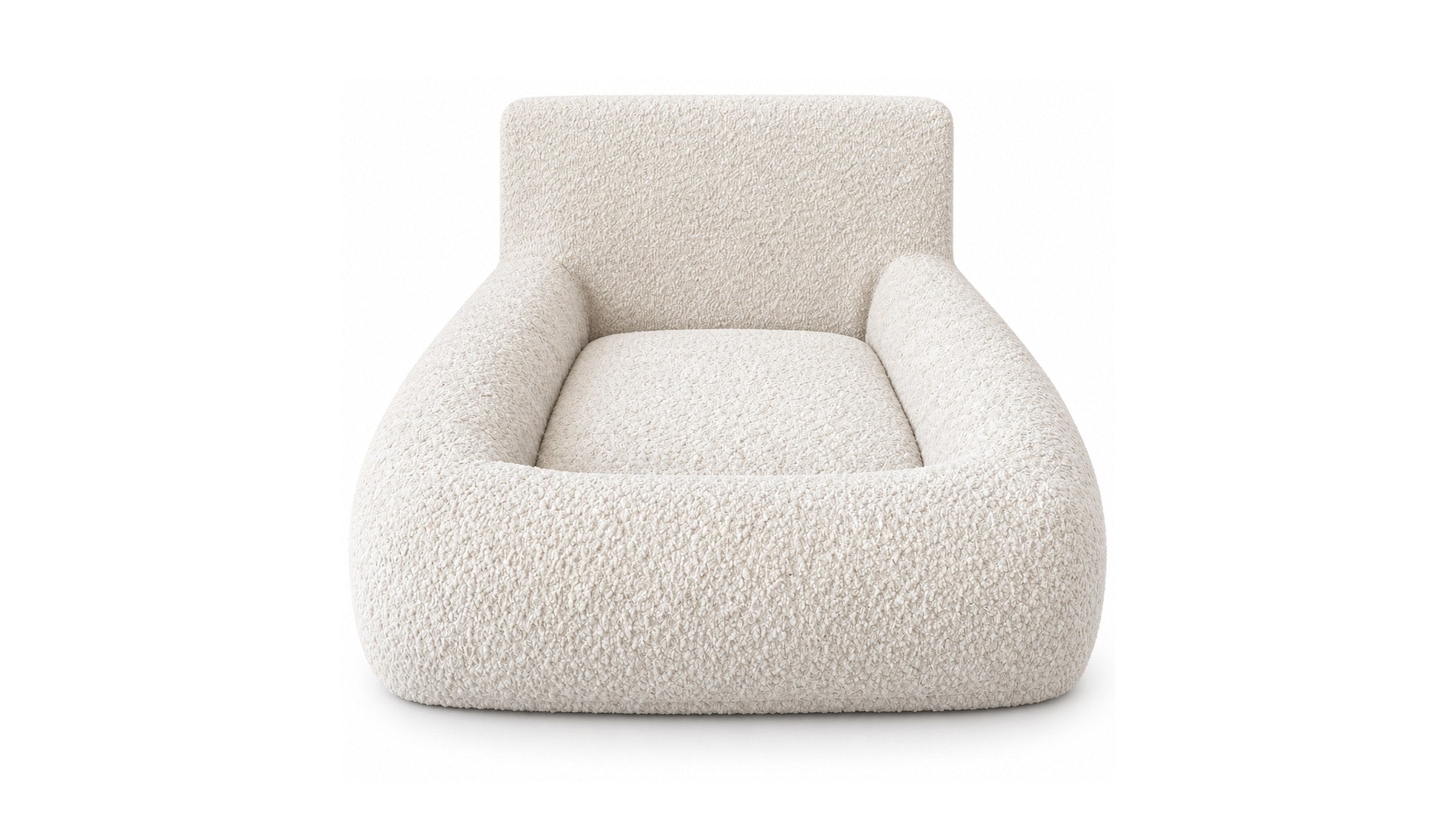 Front studio view of the premium Whipl pet bed on a white background